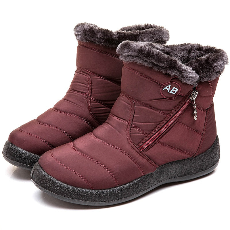 Bottines antiderapantes d'hiver pour femmes - Chaussure Ideale