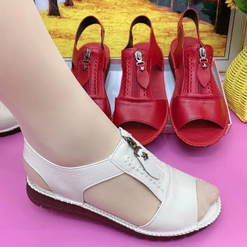 Sandales anti-dérapantes, orthopédiques, légères et confortables pour femmes - Chaussure Ideale